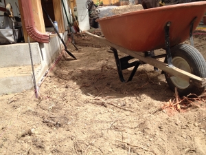 My Bigfoot Trail training consists of building a patio... could be a slow start!