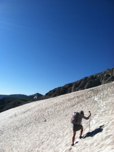 Kicking sure, deep steps on the Japhy Ryder Route